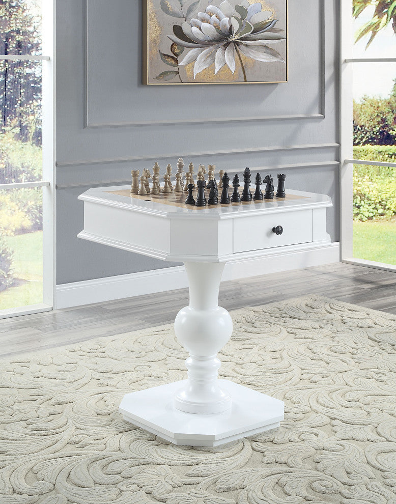 ACME Galini Game Table, White