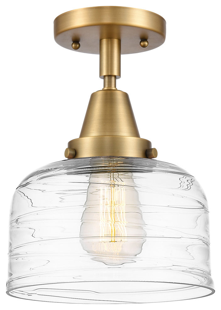 Innovations 447-1C-BB-G713 1-Light Flush Mount, Brushed Brass