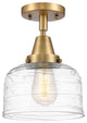 Innovations 447-1C-BB-G713 1-Light Flush Mount, Brushed Brass