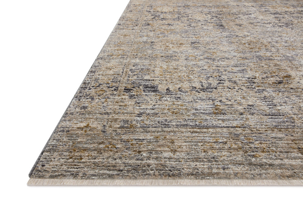 Jean Stoffer x Loloi Katherine Charcoal / Gold 2'-7" x 10'-0" Runner Rug