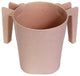 YBM Home Plastic Square Wash Cup, White With Dots