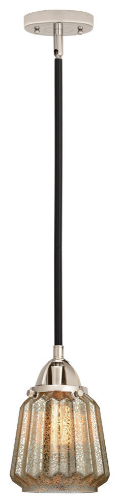 Chatham Mini Pendant, Black Polished Nickel, Mercury, Mercury