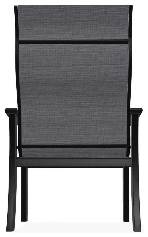 St. Catherine Sling Outdoor Armchair, Augustine Pewter/Black