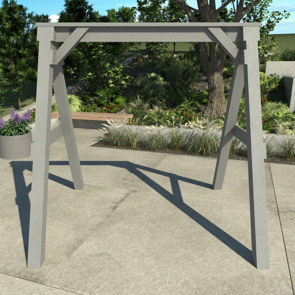 A-Frame Porch Swing Stand, Coastal Teak