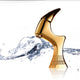 Bathroom Sink, Golden Polished, Deck Mount