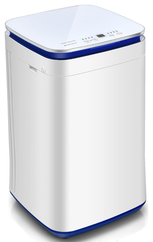 Costway 7.7 lbs Compact Full Automatic Washing Machine W/Heating Function Pump