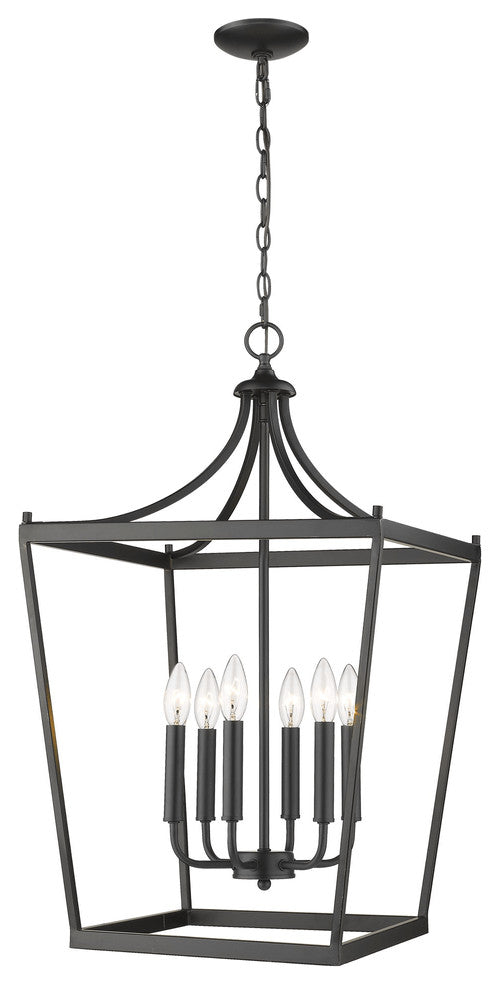 Kennedy 6-Light Matte Black Pendant