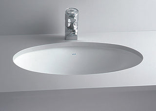 Oval Undermount Sink, White, 20.25"