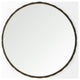 Adelaide 29.7" Gold Metal Scallop Edge Round Mirror