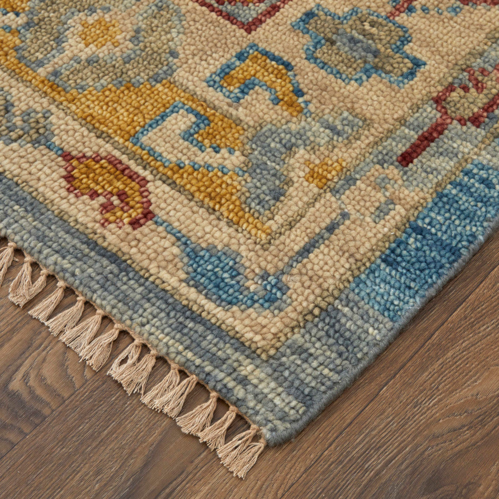 Foxboro R6944 Traditional/Bohemian & Vintage Runner, Blue/Multi, 2'6"x8'