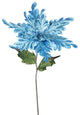 Vickerman 31" Poinsettia With 15" Flower Head, Set of 3, Sky Blue