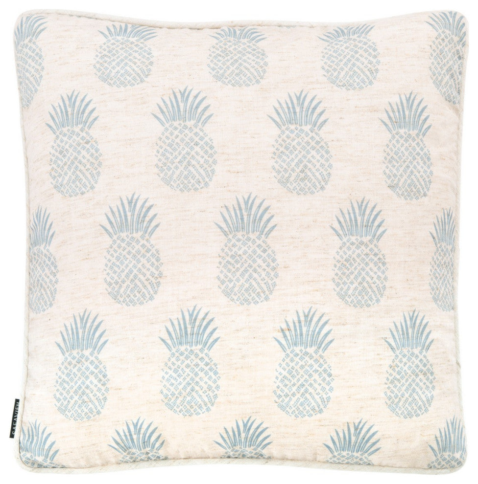 Safavieh Brillen Pillow Blue/White 18" X 18"