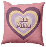 Be Mine Decorative Indoor/Outdoor Pillow, Pink Icing, 16"x16"