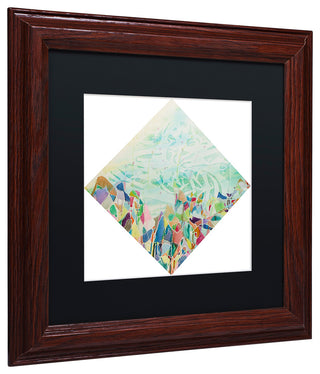 Lauren Moss 'Xuelian Feng' Art, Wood Frame, Black Matte, 11"x11"