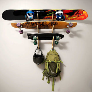 Bamboo Skateboard Rack & Snowboard Rack - The Moloka'i Series, Bamboo, Trip