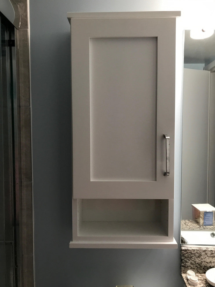 30" Orpheus  On the wall Cabinet with 6" open shelf 2.5" deep