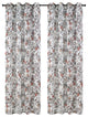 54"x84" Set of 2 Faux Linen Sheer Garden Drapery Panels with Grommets