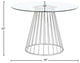 Gio Dining Table, Chrome Base