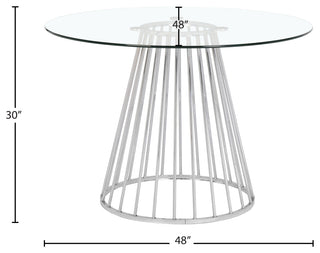 Gio Dining Table, Chrome Base