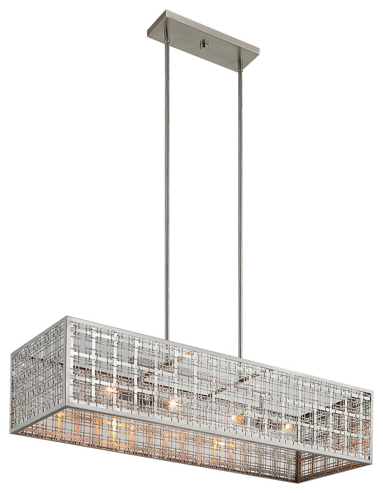 Uttermost - 21354 - Four Light Island Pendant - Pendleton - Satin Nickel