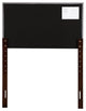 Novo 2 Faux Leather Adjustable Headboard, Light Gray, Twin
