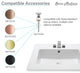 Voltaire 31" Vanity Top Sink with 3" Centerset Faucet Holes