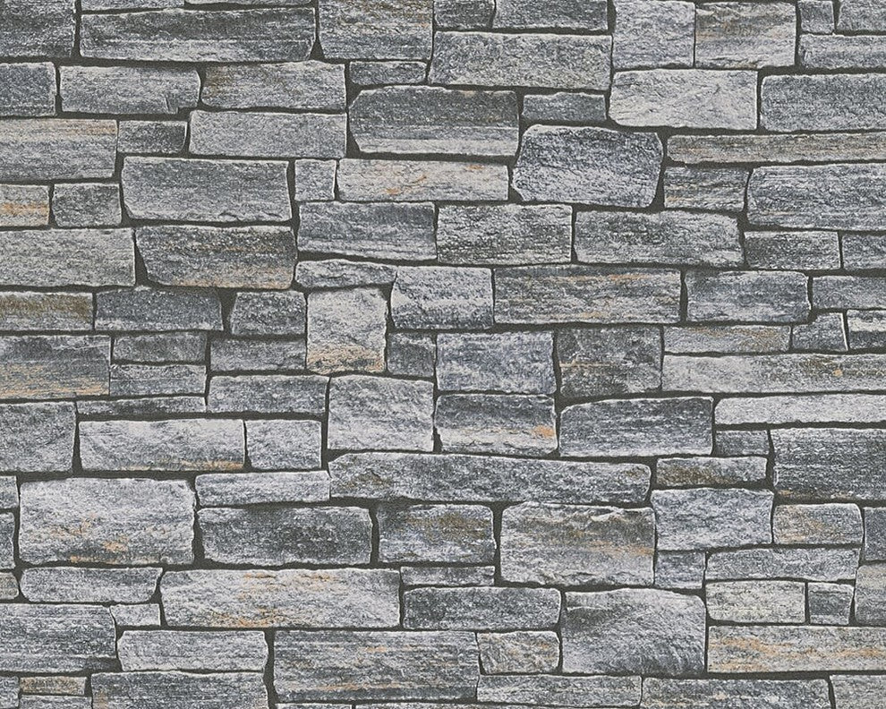 Dekora Natur 6, Naturally Multifaceted Brown, Gray, Black Wallpaper Sample