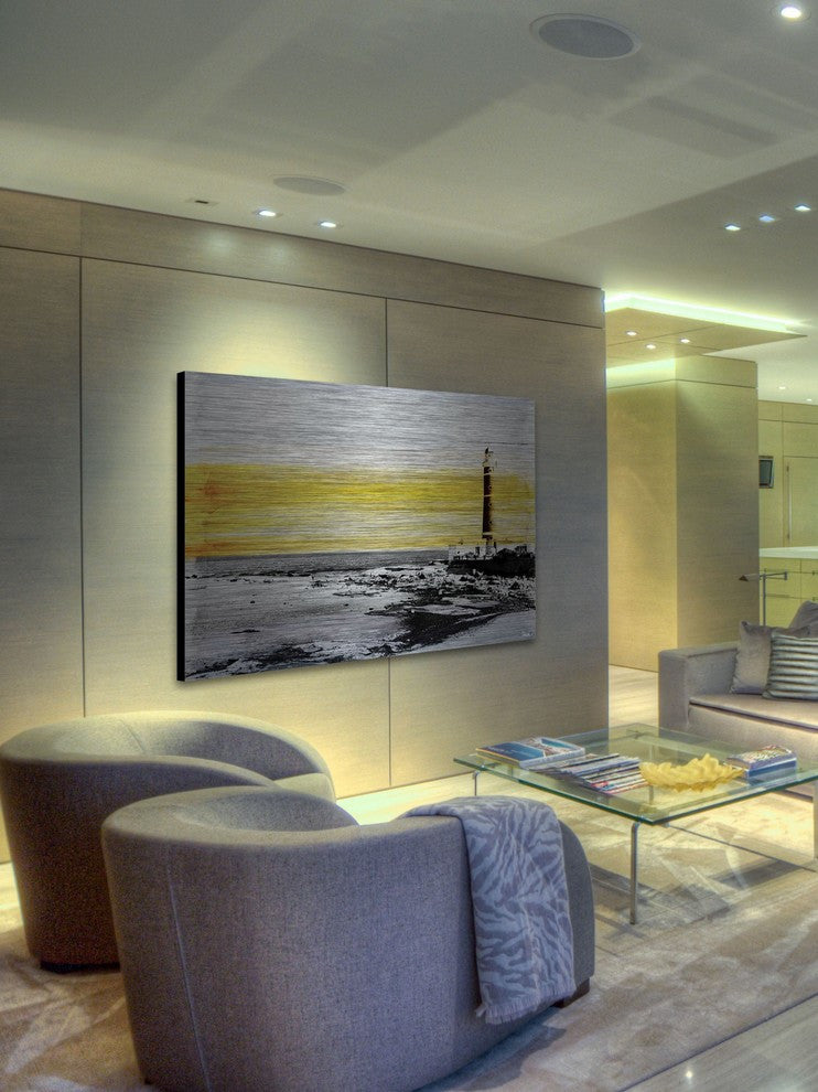 "Farolo" Print on Brushed Aluminum, 60"x40"