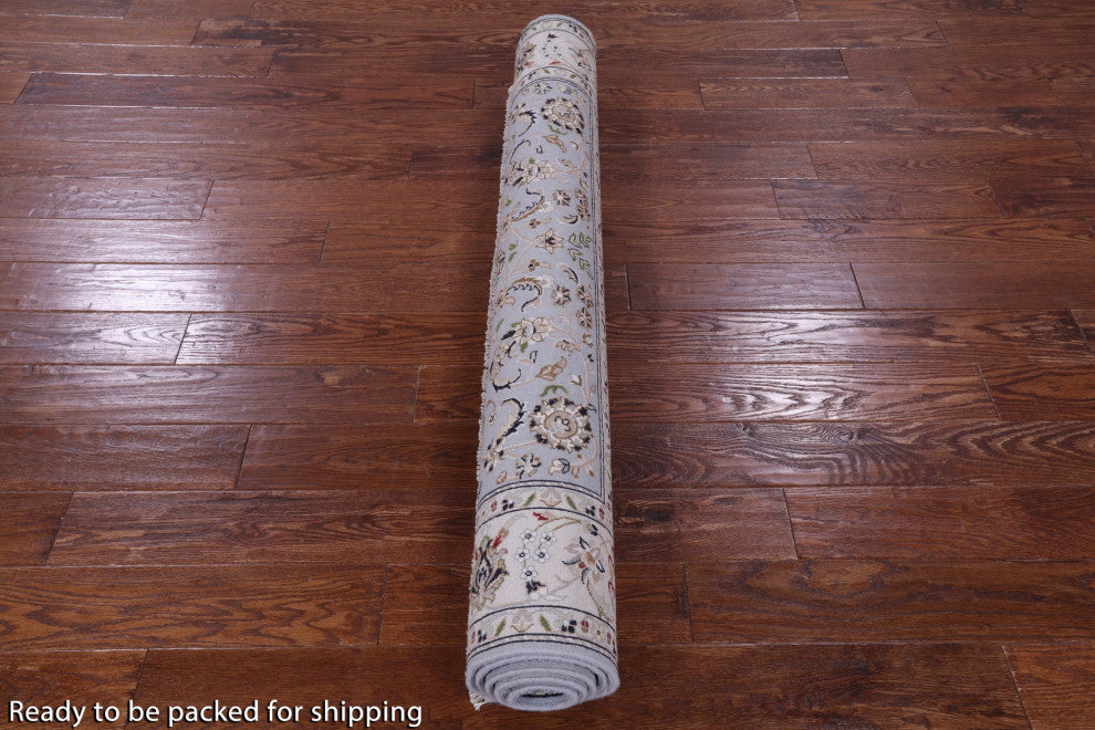 Wool & Silk Persian Nain Handmade Rug 4' 9" X 6' 10" - Q14729