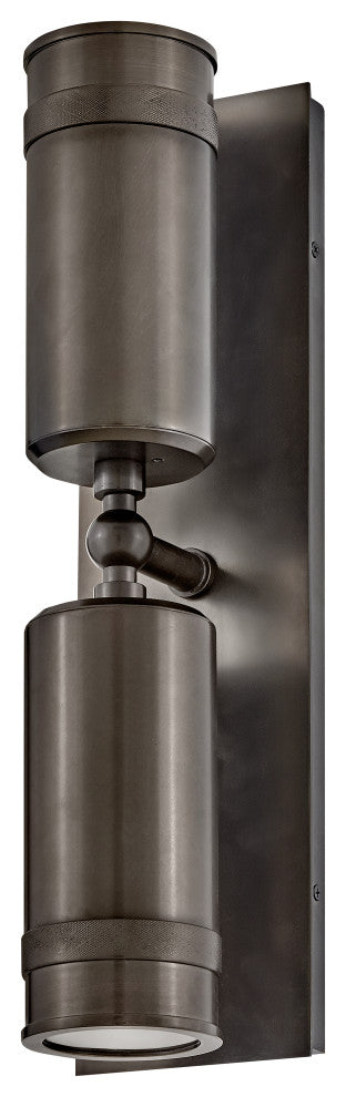 Hinkley Pratt Medium Wall Mount Lantern, Black Oxide