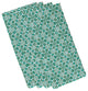Water Mosaic, Geometric Print Napkin, Set of 4, Aqua