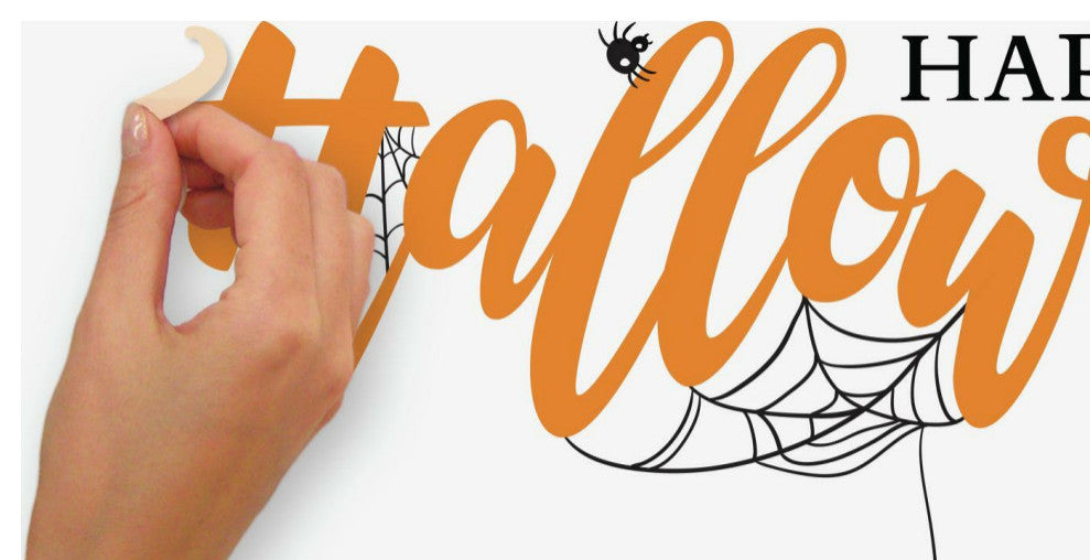 Happy Halloween Quote Peel and Stick Wall Decal