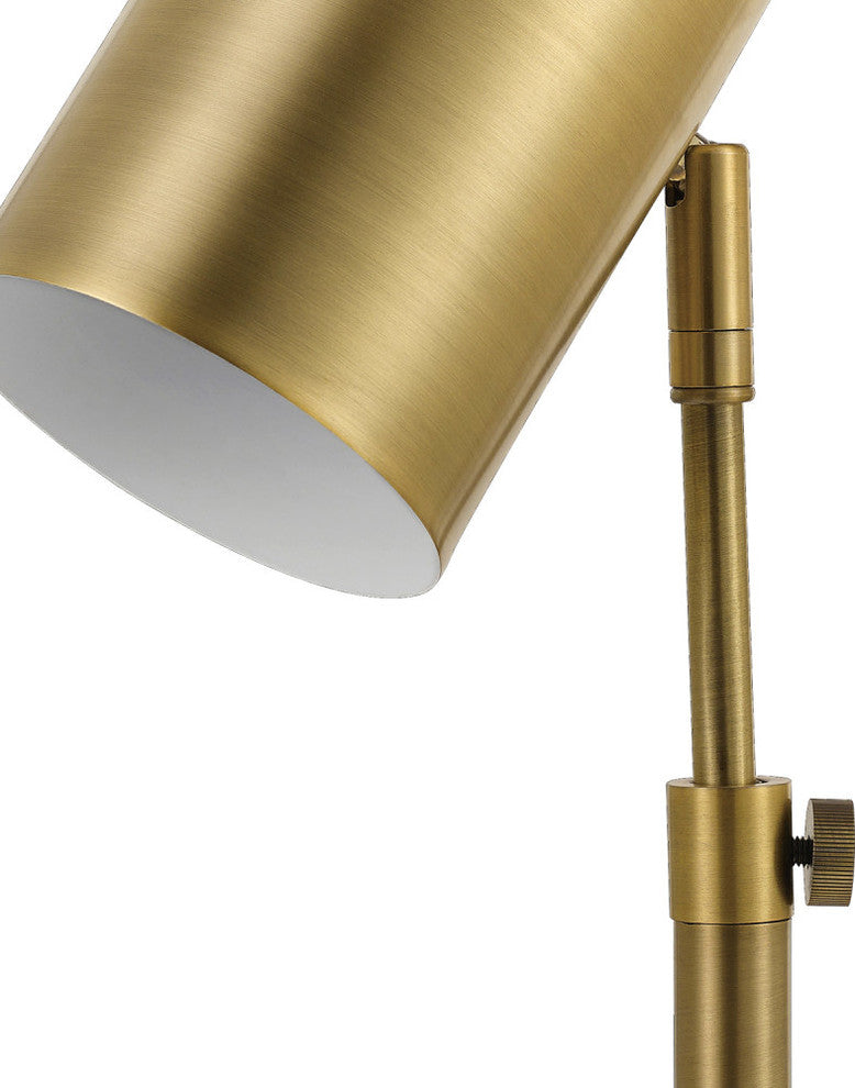 Pratt 18" Matte Brass Desk Lamp