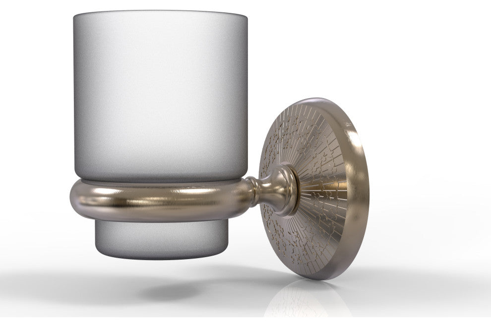 Monte Carlo Wall Mounted Tumbler Holder, Antique Pewter