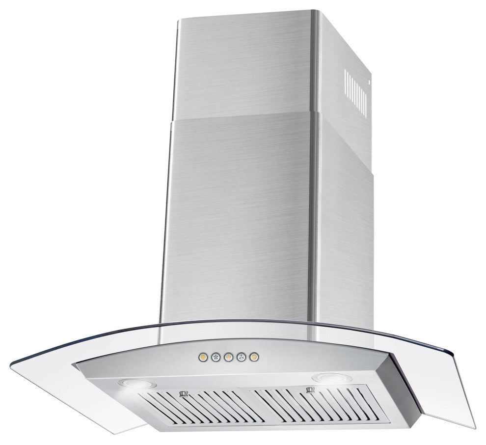 2-Piece Kitchen, 30" Electric Range and 30" Wall Mount Range Hood