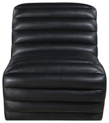 Vega Upholstered Accent Chair, Black, Vegan Leather