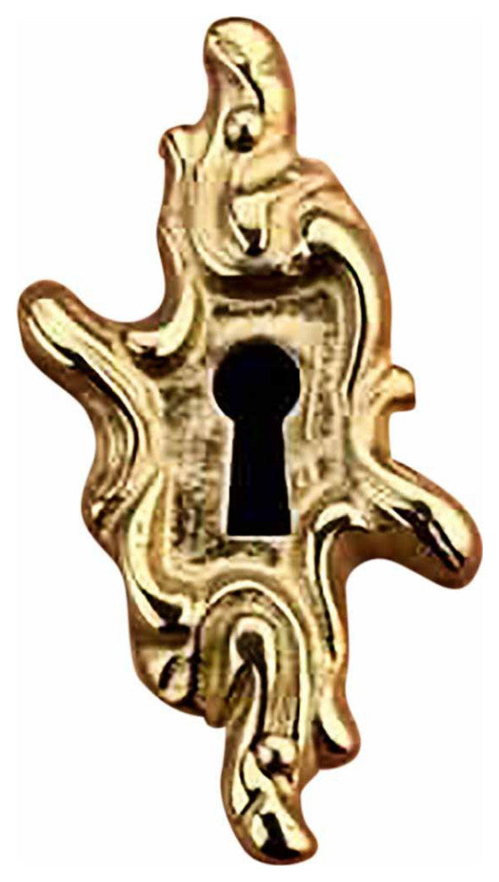 Keyhole Cover 2 1/2" H x 1 3/8" W Solid Brass Tarnish Resistant Keyhole Plate