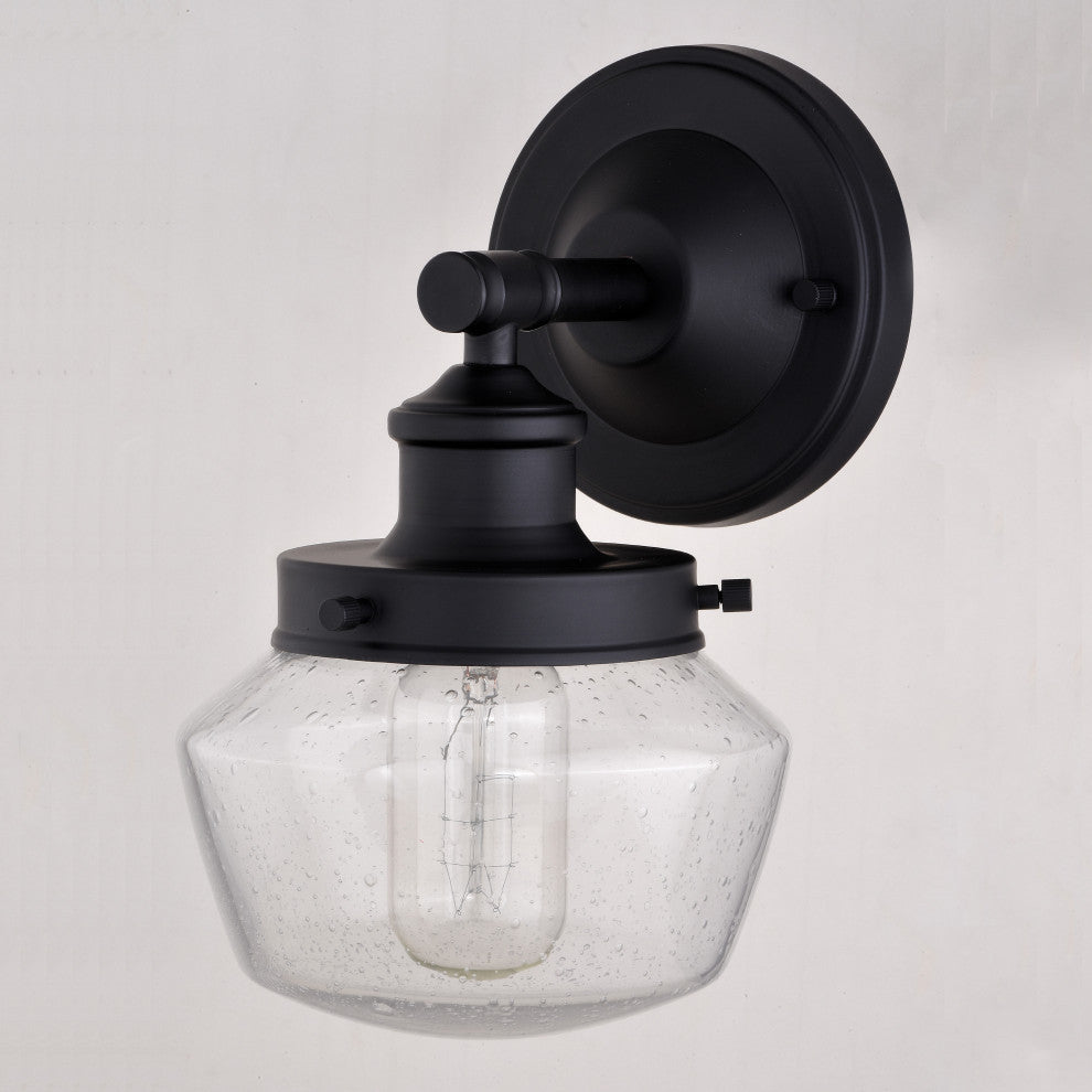 Collins 6"W Outdoor Wall Light Matte Black
