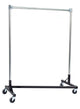 Z-Rack - Heavy Duty 48" Long Base Single Rail w/ 60" Uprights Black