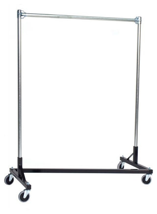 Z-Rack - Heavy Duty 48" Long Base Single Rail w/ 60" Uprights Black