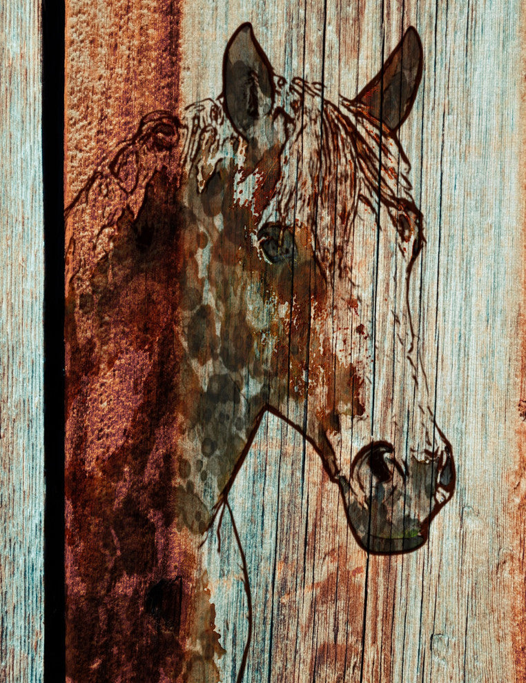 Marmont Hill, "Orange Horse" by Irena Orlov Painting on Wrapped Canvas, 40x52