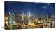 "Singapore Skyscrapers" Panorama Cityscape Canvas Print40"x20"