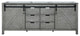 Lexora Home Marsyas 80" Vanity Cabinet in Ash Gray