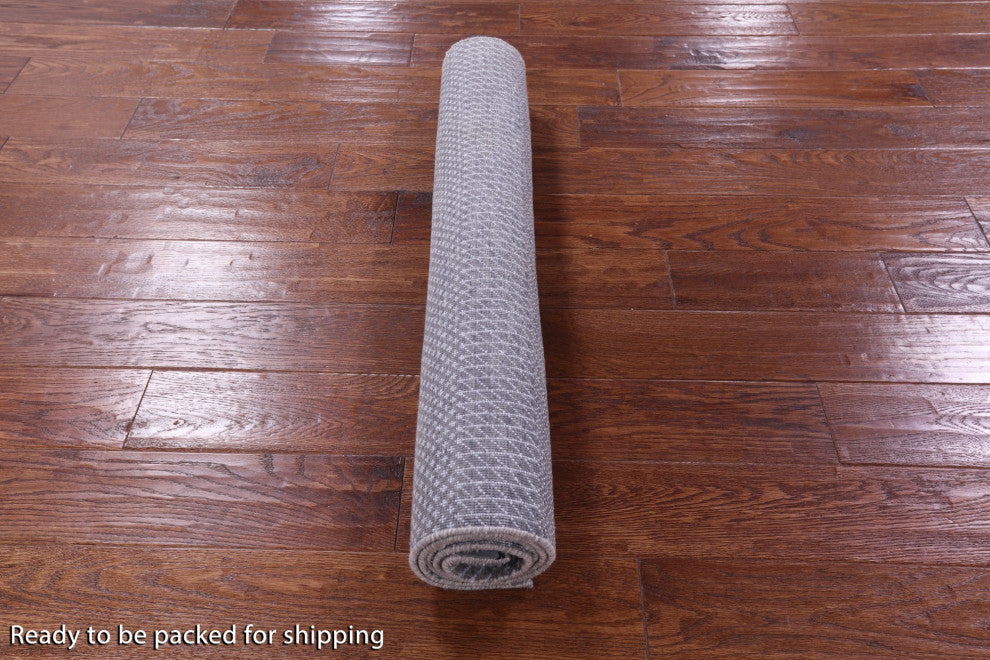 Savannah Grass Handmade Wool and Silk Rug 3' 1" X 4' 11" Q11519
