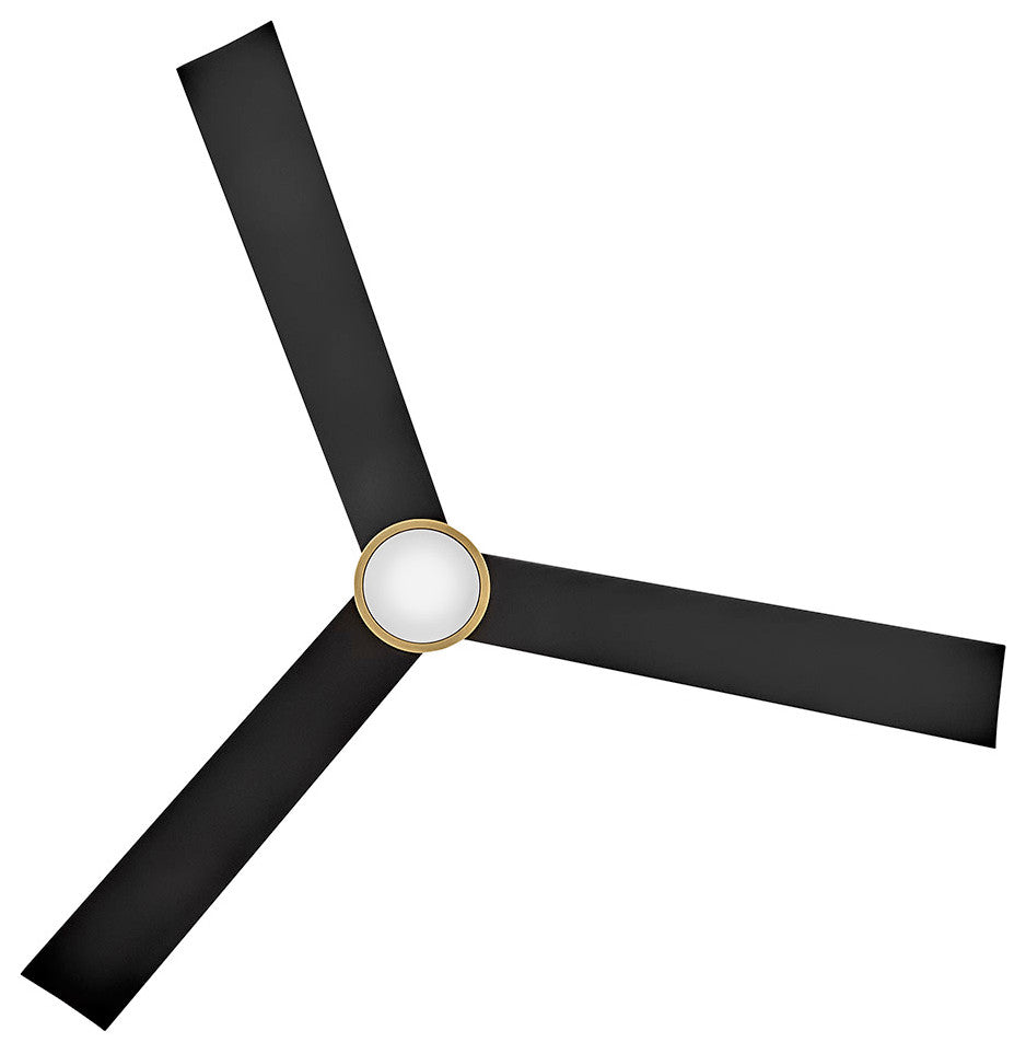 Hinkley Speck 52" Smart Fan, Heritage Brass