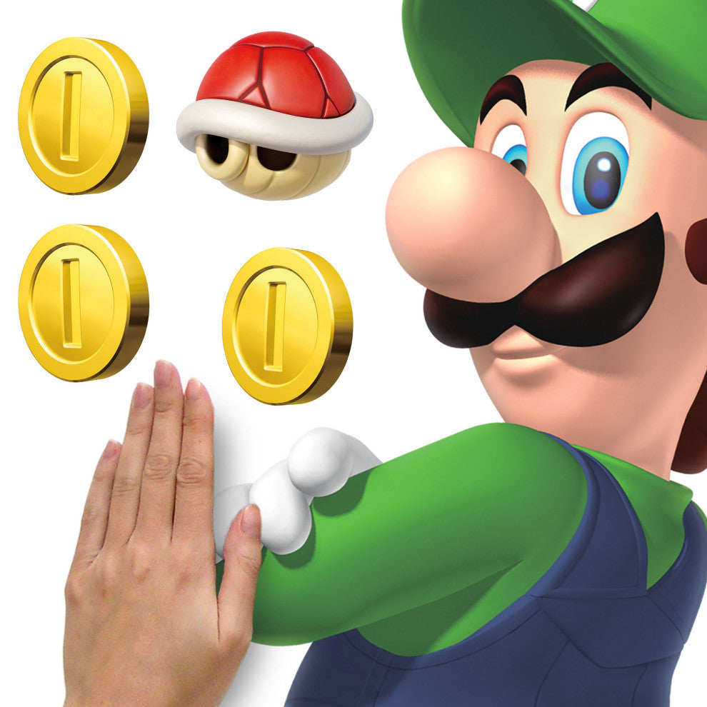 Super Mario Luigi And Mario Giant Peel and Stick Wall Decals