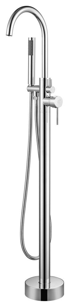 SevenFalls 8017 Single Handle Floor Mounted Tub Filler with Handheld Shower