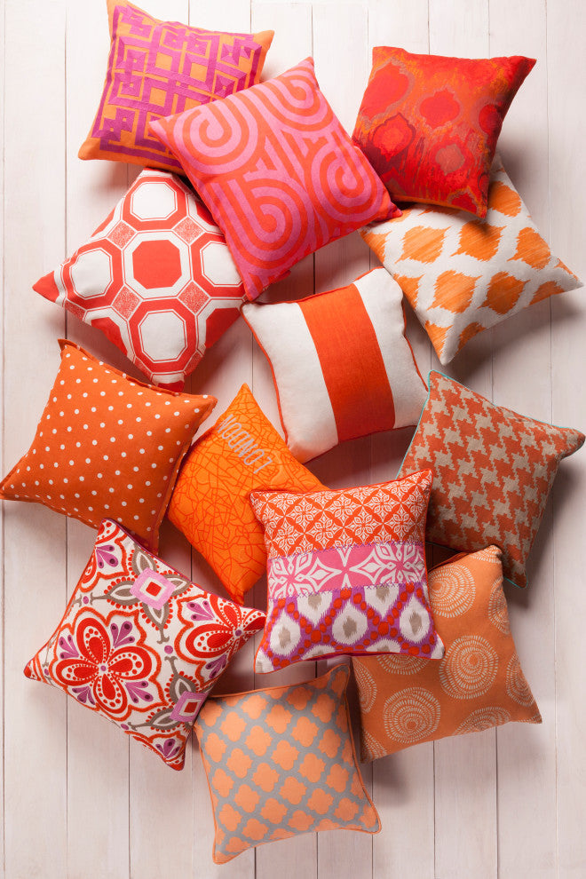 Surya Morrocan Printed Lattice MPL-004 18" x 18" Pillow Kit