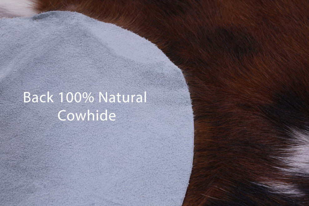 6' 9" X 5' 7" Natural Cowhide Rug C2221