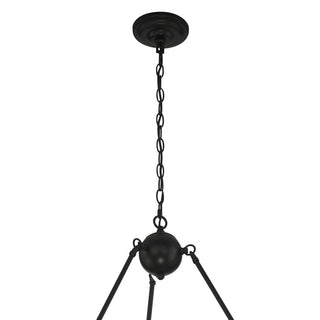 12 Light Candle Style Geometric Wagon Wheel Chandelier